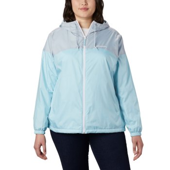 Columbia Jas Dames, Flash Forward Lined Windbreaker Plus Size Blauw Grijs, 58XQFEZYL